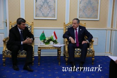 Встреча Главы МИД Таджикистана с заместителем Председателя Кабинета Министров, Министром иностранных дел Туркменистана