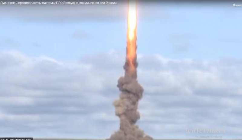 В России показали испытания новой противоракеты  (ВИДЕО)