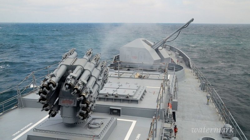 Фрегат «Адмирал Эссен» выполнил стрельбы в Чёрном море