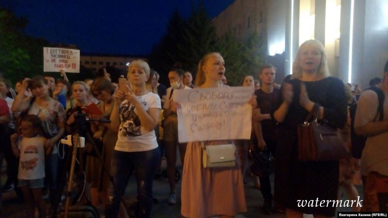 В Хабаровске митингующие потребовали отставки президента Путина