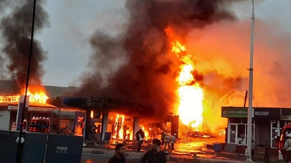 КЧС: при пожаре на АЗС в Душанбе пострадали 29 человек