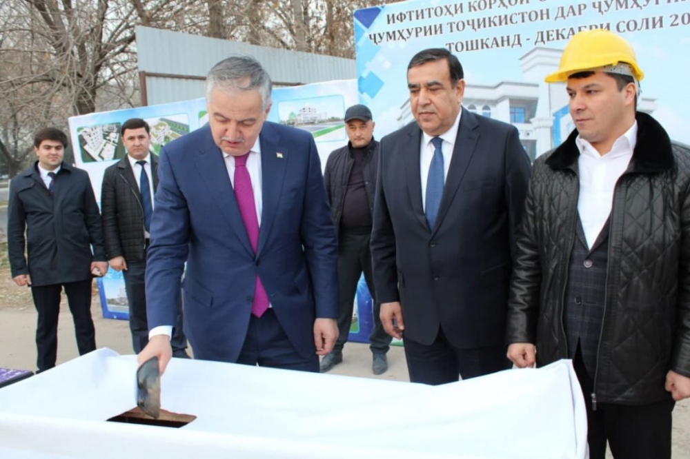В Ташкенте начали строить здание посольства Таджикистана в Узбекистане