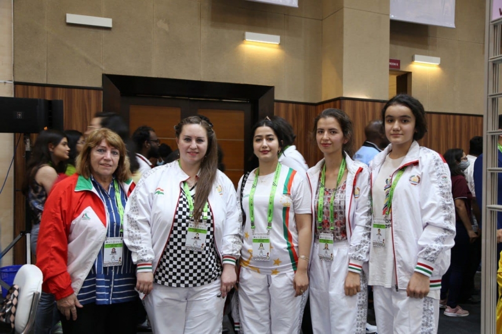 Шахматистки Таджикистана одержали первую победу на Олимпиаде в Индии