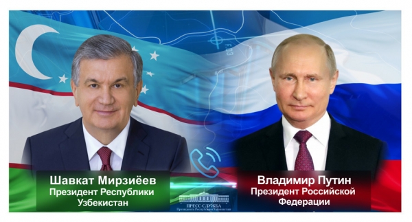 Президенты Узбекистана и России обсудили проведение саммита ШОС в Самарканде