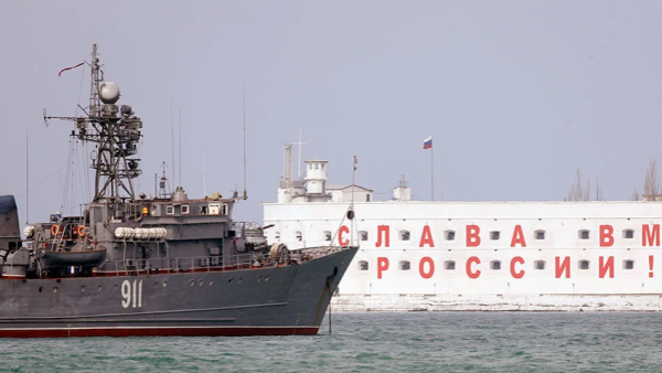 Российский корабль в Черном море сбил беспилотник