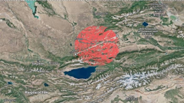 Землетрясение магнитудой 4,1 произошло на юго-востоке Казахстана