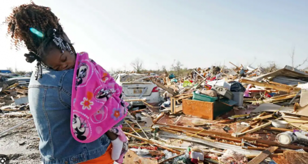 Торнадо в Миссисипи смел с лица земли целый город