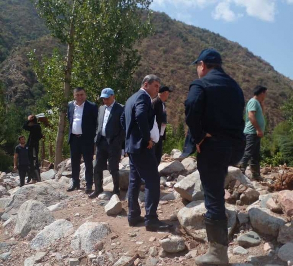 Рабочая группа посетила пострадавшие из-за ливней районы Таджикистана