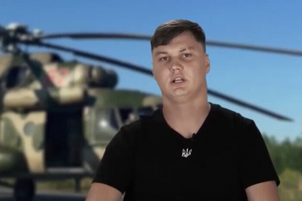Украинская разведка показала российского пилота, перелетевшего в Украину на боевом вертолете Ми-8 вместе с экипажем