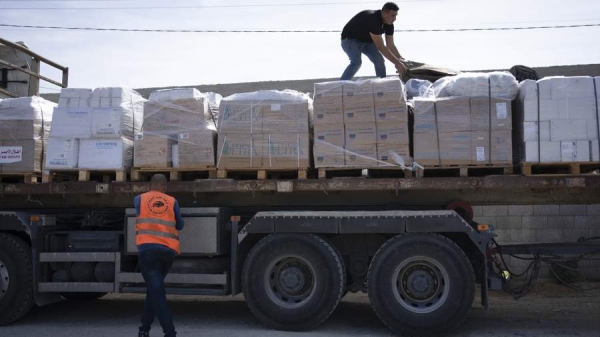 Красный Полумесяц Палестины получил 106 грузовиков гуманитарной помощи