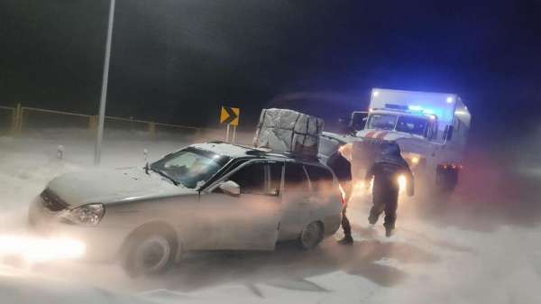 Более 500 человек спасены во время мороза на дорогах Казахстана