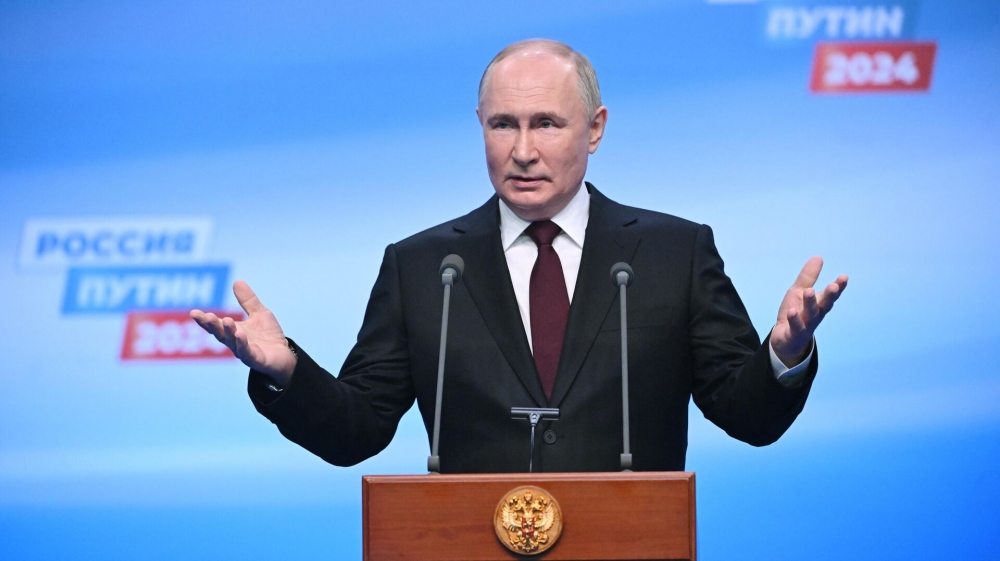 Путин набирает 85,13% голосов после обработки 100% протоколов в Москве